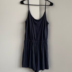 h&m cami romper dark gray size medium like new
